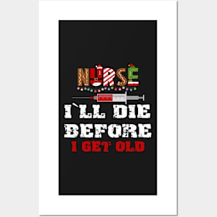 Funny Nurse Christmas Pun Quote Hilarious Joke Posters and Art